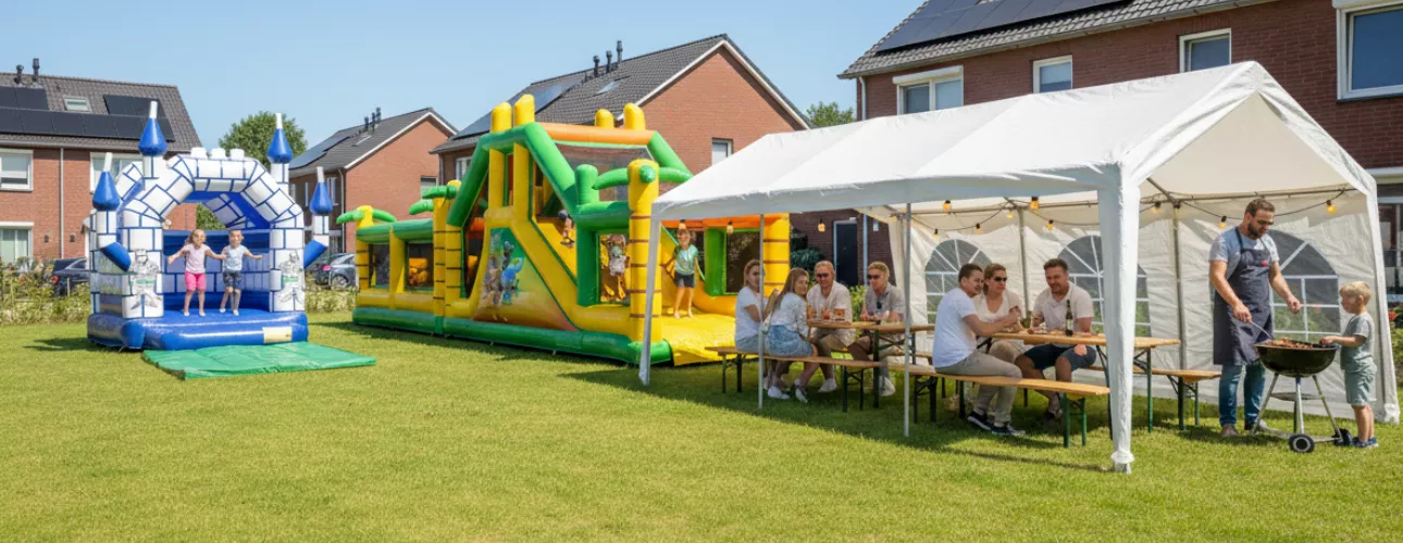 Buurtfeest organiseren met Springkussenverhuur Tilburg