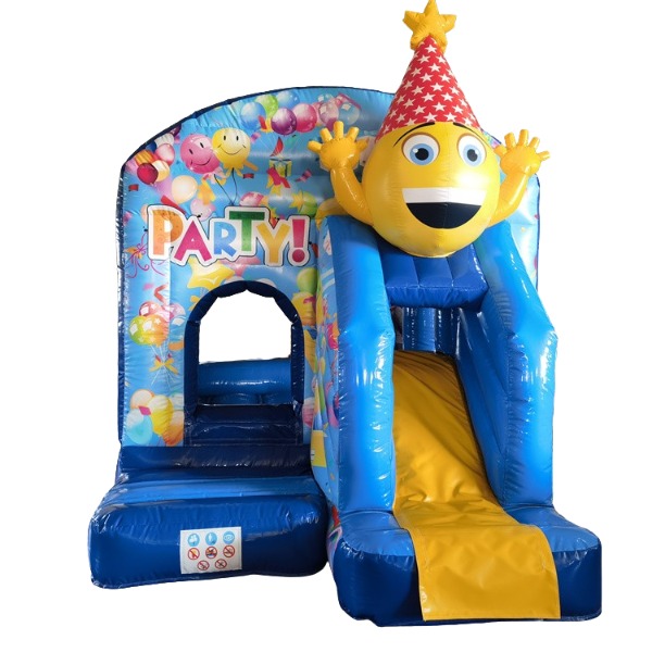 Springkussen Party met glijbaan 4x3